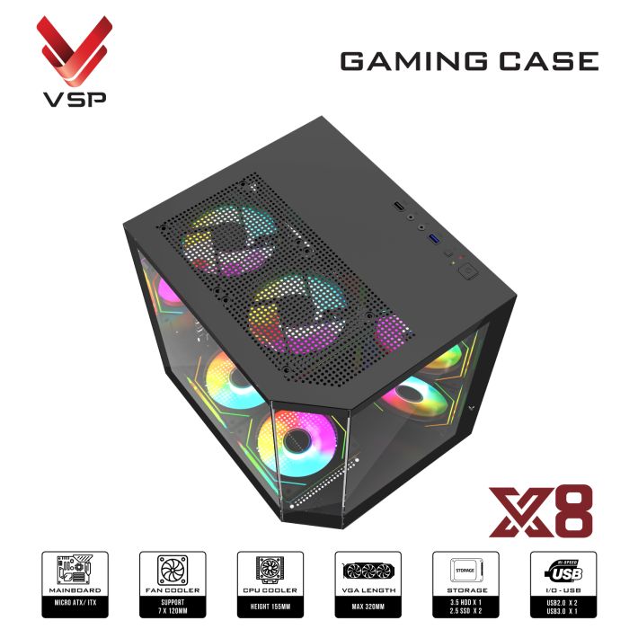 VỎ CASE MÁY TÍNH X8